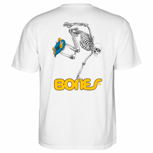 Powell Peralta Skate Skeleton T-Shirt - White