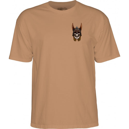 Powell Peralta Andy Anderson Skull T-shirt - Old Gold