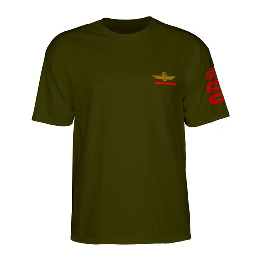 Powell Peralta Bones Brigade® Bomber T-Shirt - Military Green
