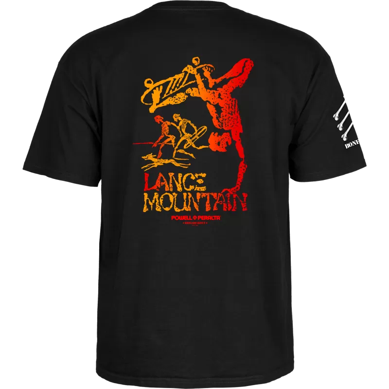 T-Shirt Powell Peralta Bones Brigade Lance Mountain Series 17 - Black