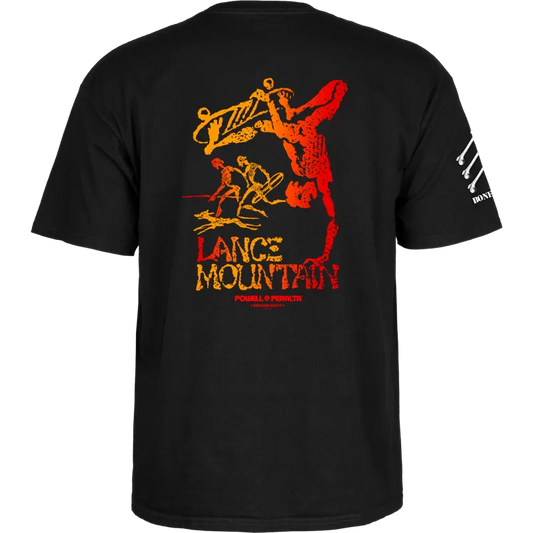 T-Shirt Powell Peralta Bones Brigade Lance Mountain Series 17 - Black