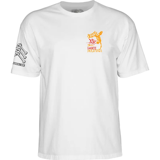 T-Shirt Powell Peralta Bones Brigade Lance Mountain Series 17 - White