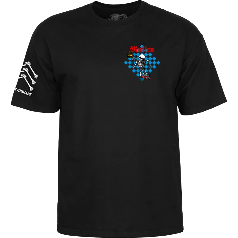 T-Shirt Powell Peralta Bones Brigade Rodney Mullen Serie 17 - Black