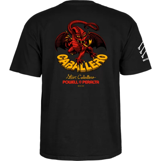 T-Shirt Powell Peralta Bones Brigade Steve Caballero Series 17 - Black