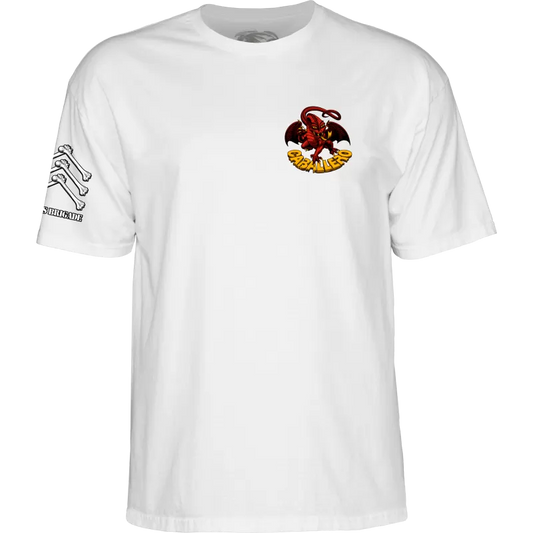 T-Shirt Powell Peralta Bones Brigade Steve Caballero Series 17 - White