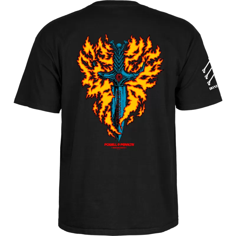 T-Shirt Powell Peralta Bones Brigade Tommy Guerrero Series 17 - Black