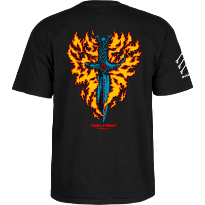 T-Shirt Powell Peralta Bones Brigade Tommy Guerrero Series 17 - Black
