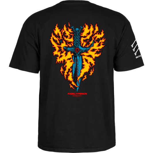 T-Shirt Powell Peralta Bones Brigade Tommy Guerrero Series 17 - Black