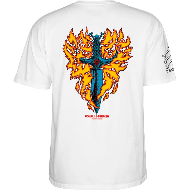 T-Shirt Powell Peralta Bones Brigade Tommy Guerrero Serie 17 - White