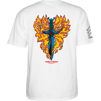 T-Shirt Powell Peralta Bones Brigade Tommy Guerrero Serie 17 - White