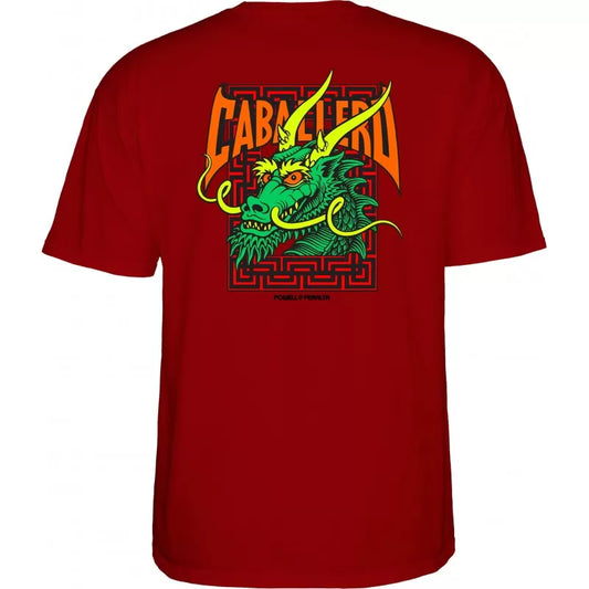 Powell Peralta Caballero Street Dragon T-Shirt - Garnet