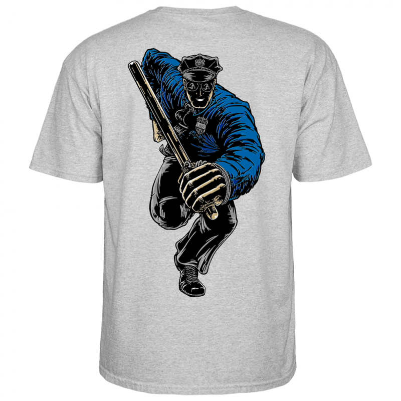 T-Shirt Powell Peralta Chris Senn Police - Athletic Heather