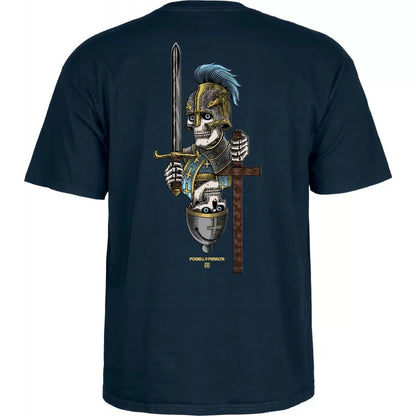 Powell Peralta Dan Corrigan Chess Skulls T-shirt - Navy