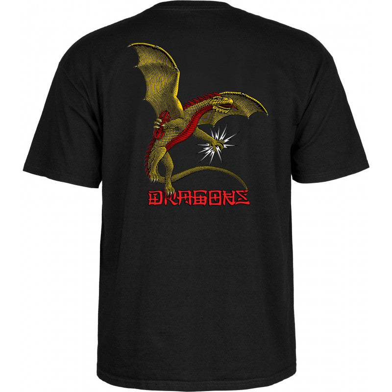 T-Shirt Powell Peralta Dragon Logo - Black