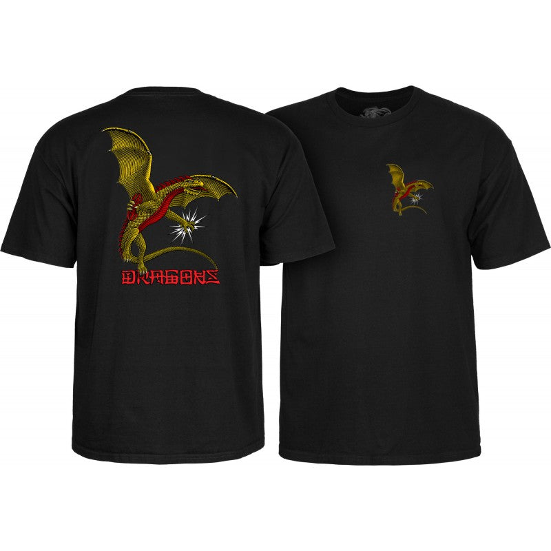 T-Shirt Powell Peralta Dragon Logo - Black