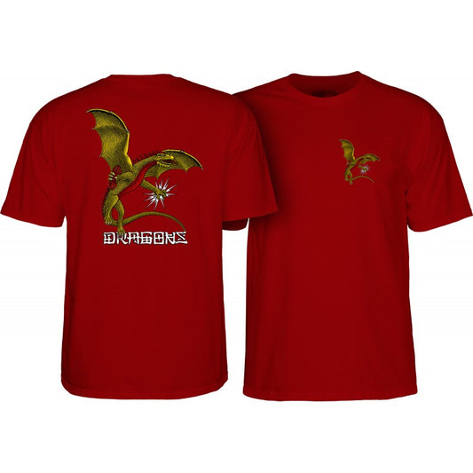 Powell Peralta Dragon Logo T-Shirt - Garnet