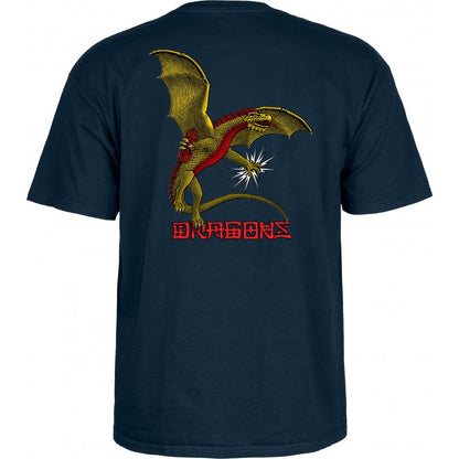 T-Shirt Powell Peralta Dragon Logo - Navy