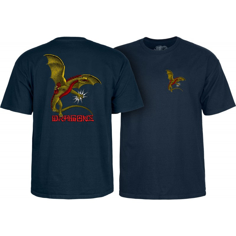 T-Shirt Powell Peralta Dragon Logo - Navy