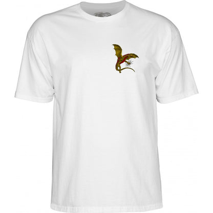 T-Shirt Powell Peralta Dragon Logo - White