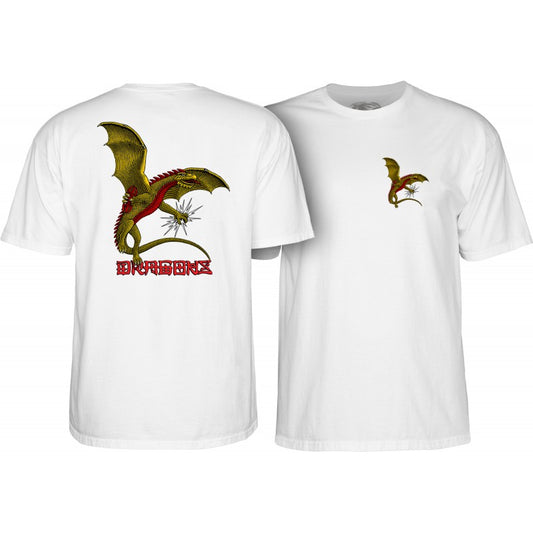 Powell Peralta Dragon Logo T-Shirt - White