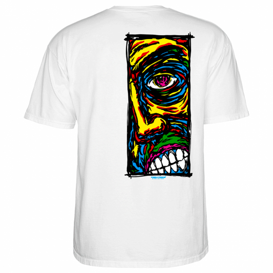 T-Shirt Powell Peralta Lance Conklin Face - White
