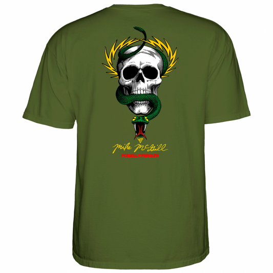 T-Shirt Powell Peralta Mike McGill Skull & Snake - Military Green