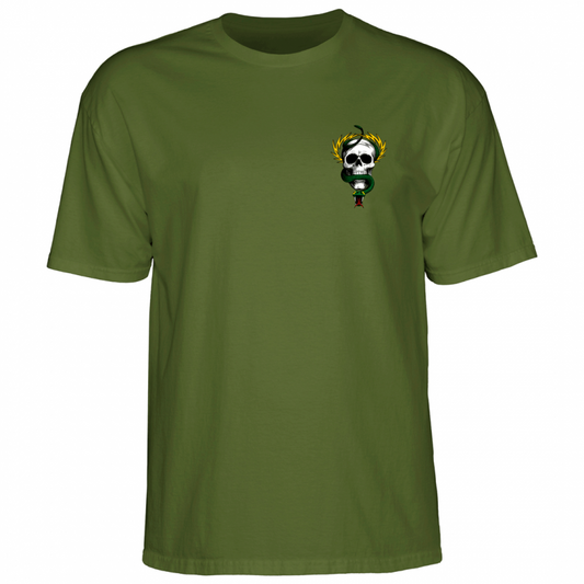 T-Shirt Powell Peralta Mike McGill Skull & Snake - Military Green