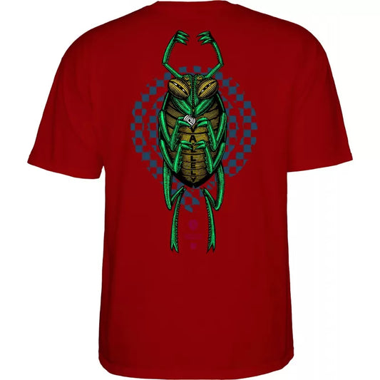 T-Shirt Powell Peralta Mike Vallely Bug - Garnet