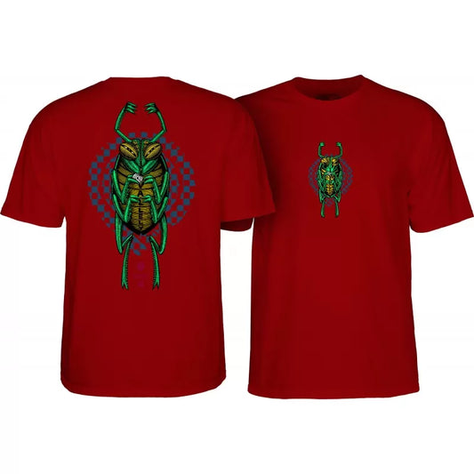 Powell Peralta Mike Vallely Bug T-Shirt - Garnet