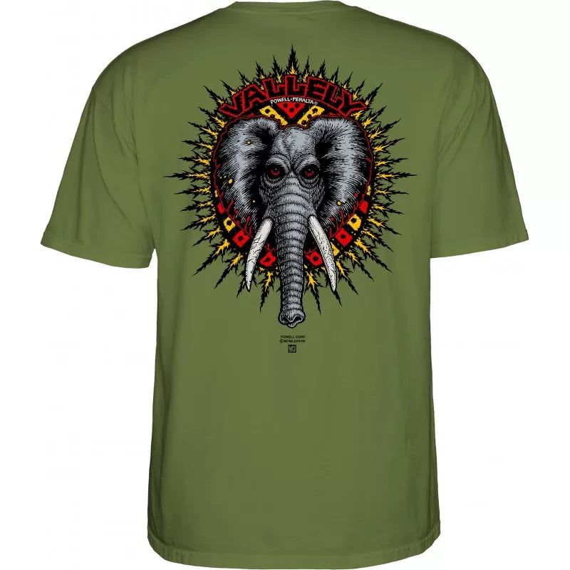 Powell Peralta Mike Vallely Elephant T-Shirt - Military Green "2"
