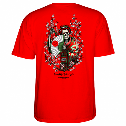 T-Shirt Powell Peralta Sakura Yosozumi Samurai - Red