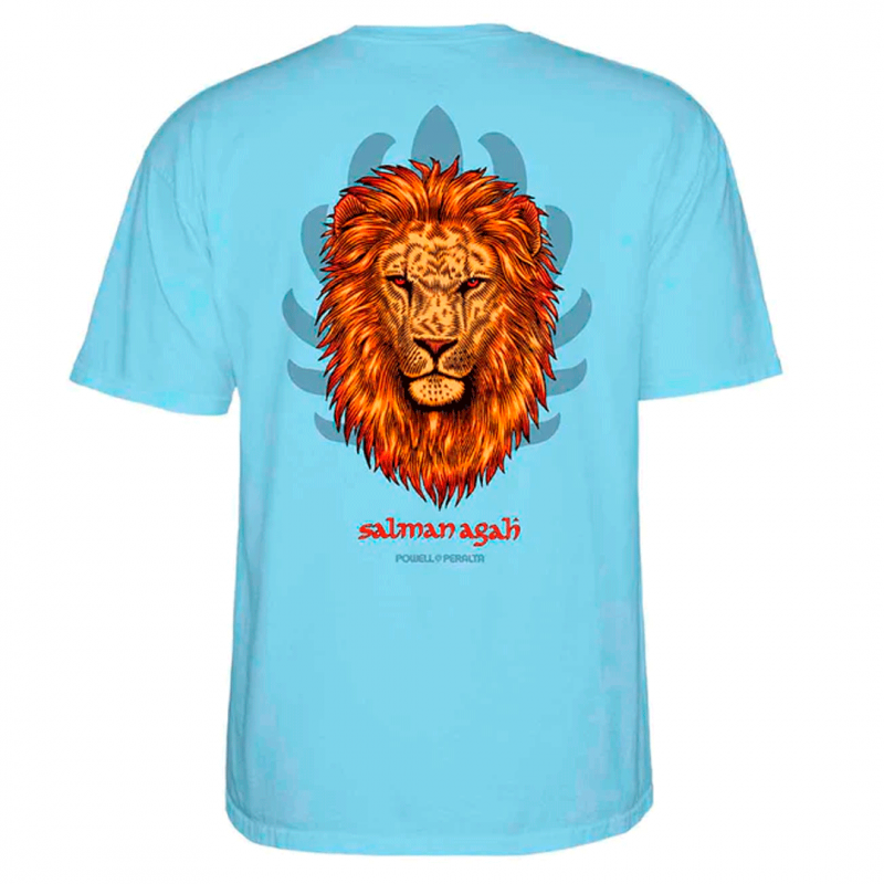T-Shirt Powell Peralta Salman Agah Lion - Powder Blue