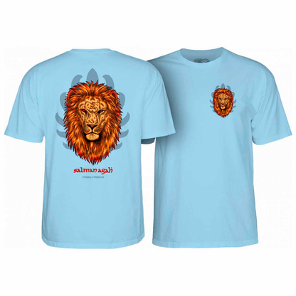 T-Shirt Powell Peralta Salman Agah Lion - Powder Blue