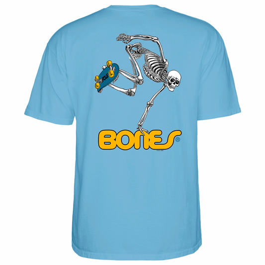 T-Shirt Powell Peralta Skate Skeleton - Baby Blue