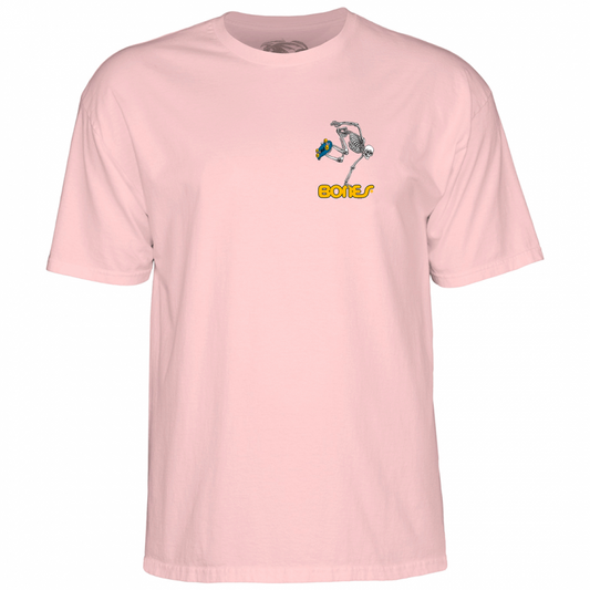 T-Shirt Powell Peralta Skate Skeleton - Light Pink