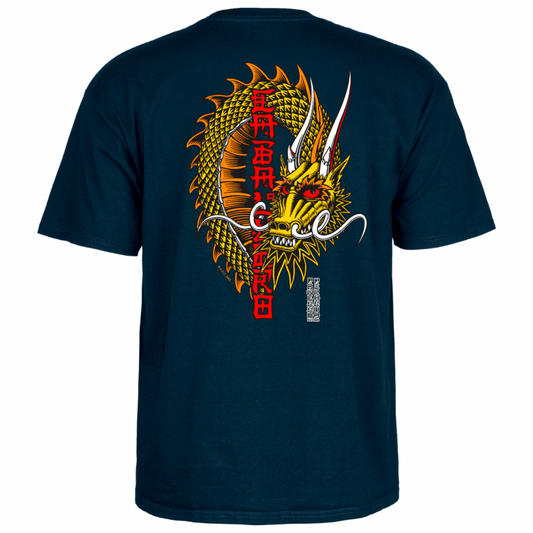 T-Shirt Powell Peralta Steve Caballero Ban This Dragon - Navy