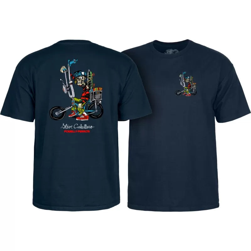 Powell Peralta Steve Caballero Chopper Bike T-shirt - Navy