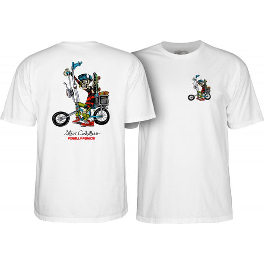 Powell Peralta Steve Caballero Chopper Bike T-Shirt - White