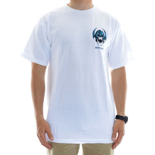 T-Shirt Powell Peralta Welinder Skull Branco
