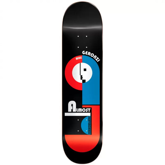 Almost Max Geronzi Bauhaus Impact Light Black Skateboard Deck 8.25"