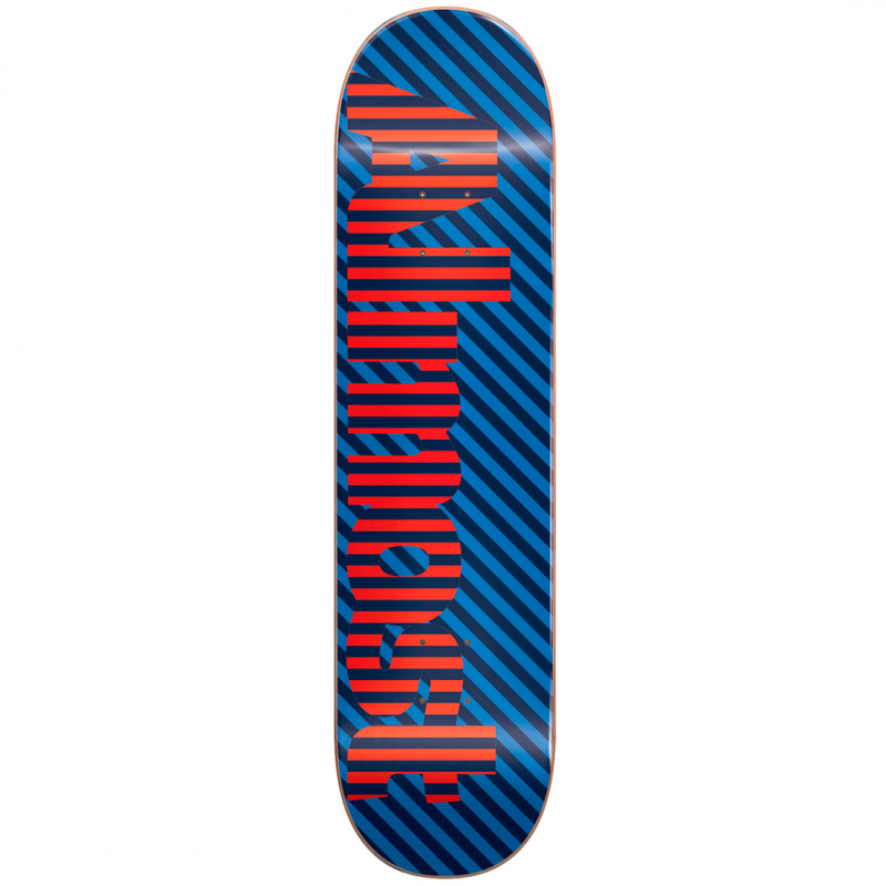 Almost Stripes Blue Skateboard Deck 7.375"