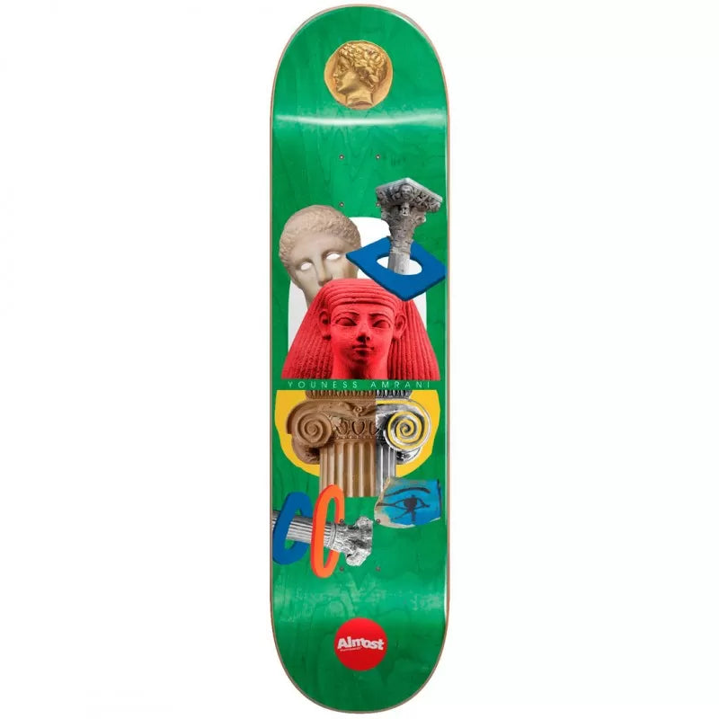 Almost Youness Amrani Relics Green R7 Skateboard Deck 8.0"
