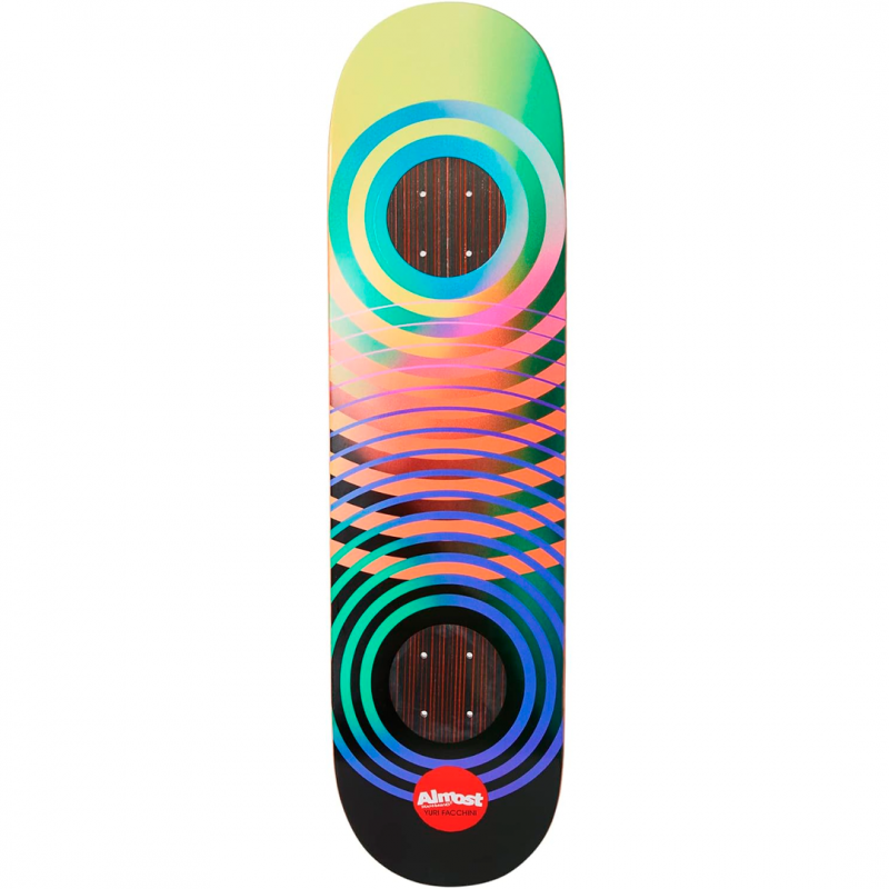 Almost Yuri Facchini Gradient Rings Impact Skateboard Deck 8.5"