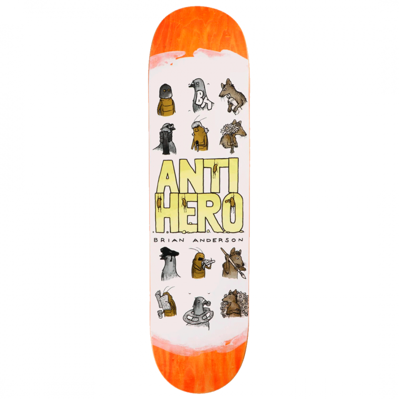 Anti-Hero Brian Anderson Usual Suspects Skateboard Deck 8.75"