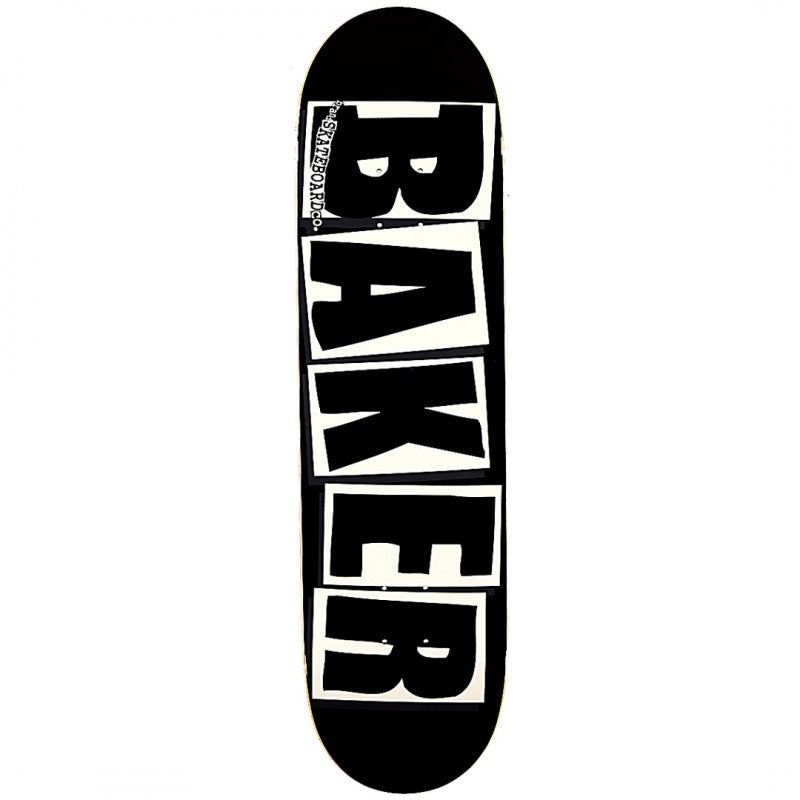 Baker Brand Logo Black White Skateboard Deck 8.0"