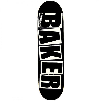 Baker Brand Logo Black White Skateboard Deck 8.0"