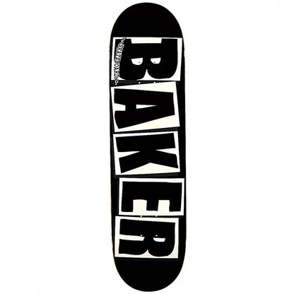 Baker Brand Logo Black White Skateboard Deck 8.125"