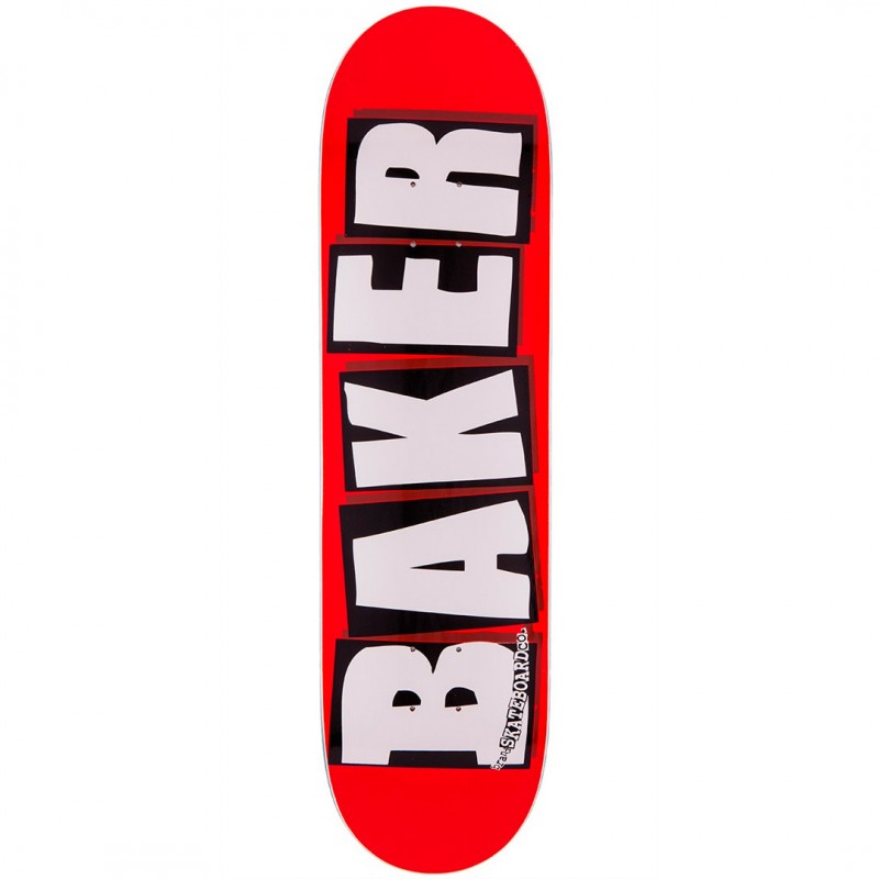 Baker Brand Logo White Skateboard Deck 8.25"