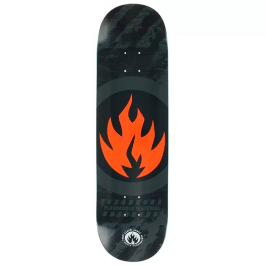Black Label Circle Flame Skateboard Deck 8.5"