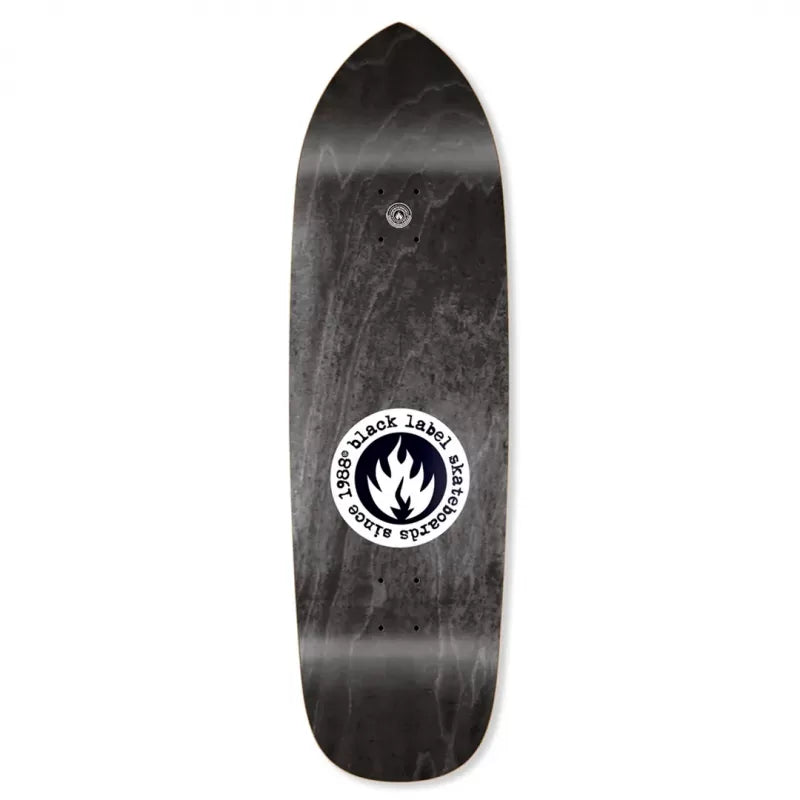 Black Label Jason Adams Curb Shark Blue Skateboard Deck 9.5"